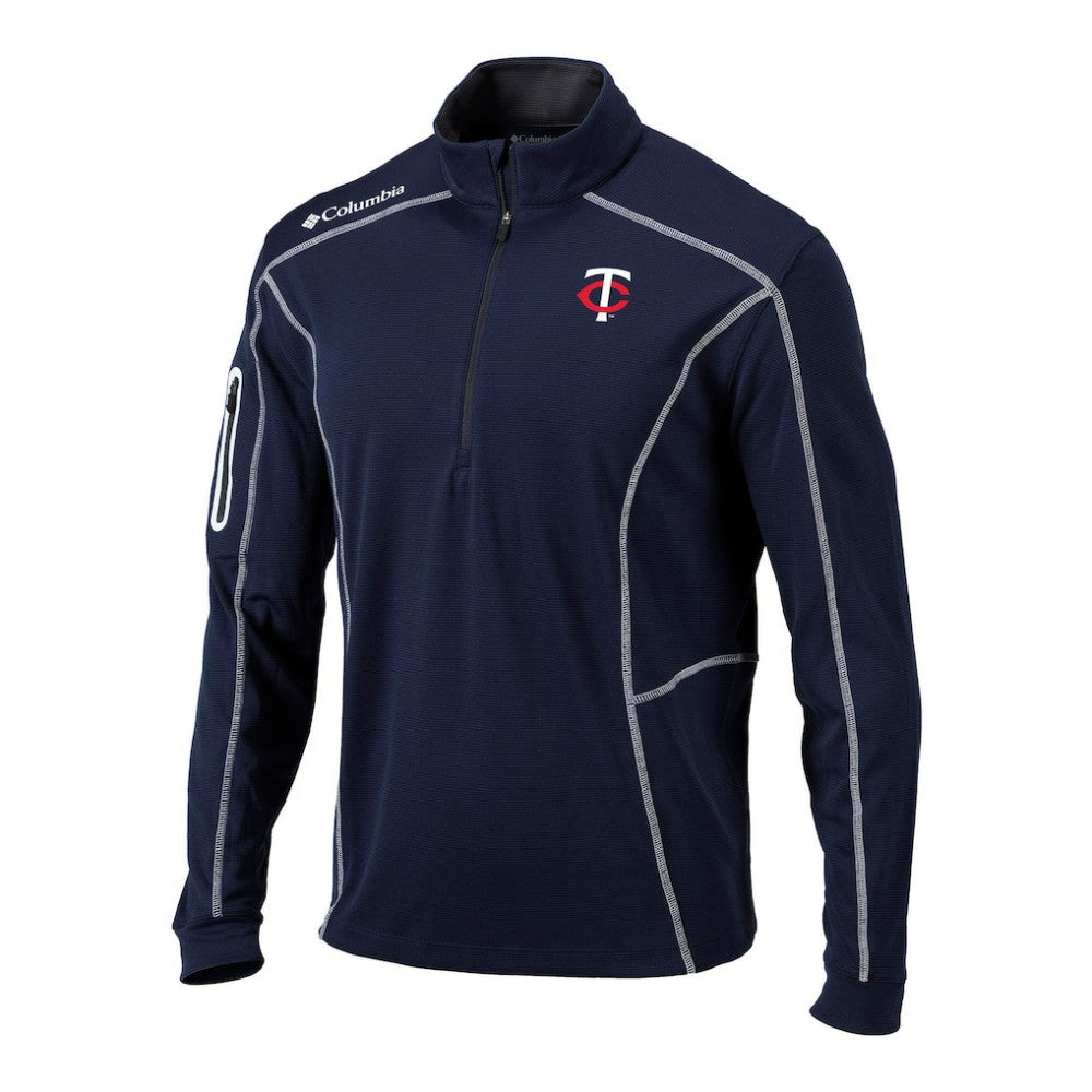 Minnesota Twins Omni-Wick Shotgun Quarter-Zip Pullover - Navy | Columbia