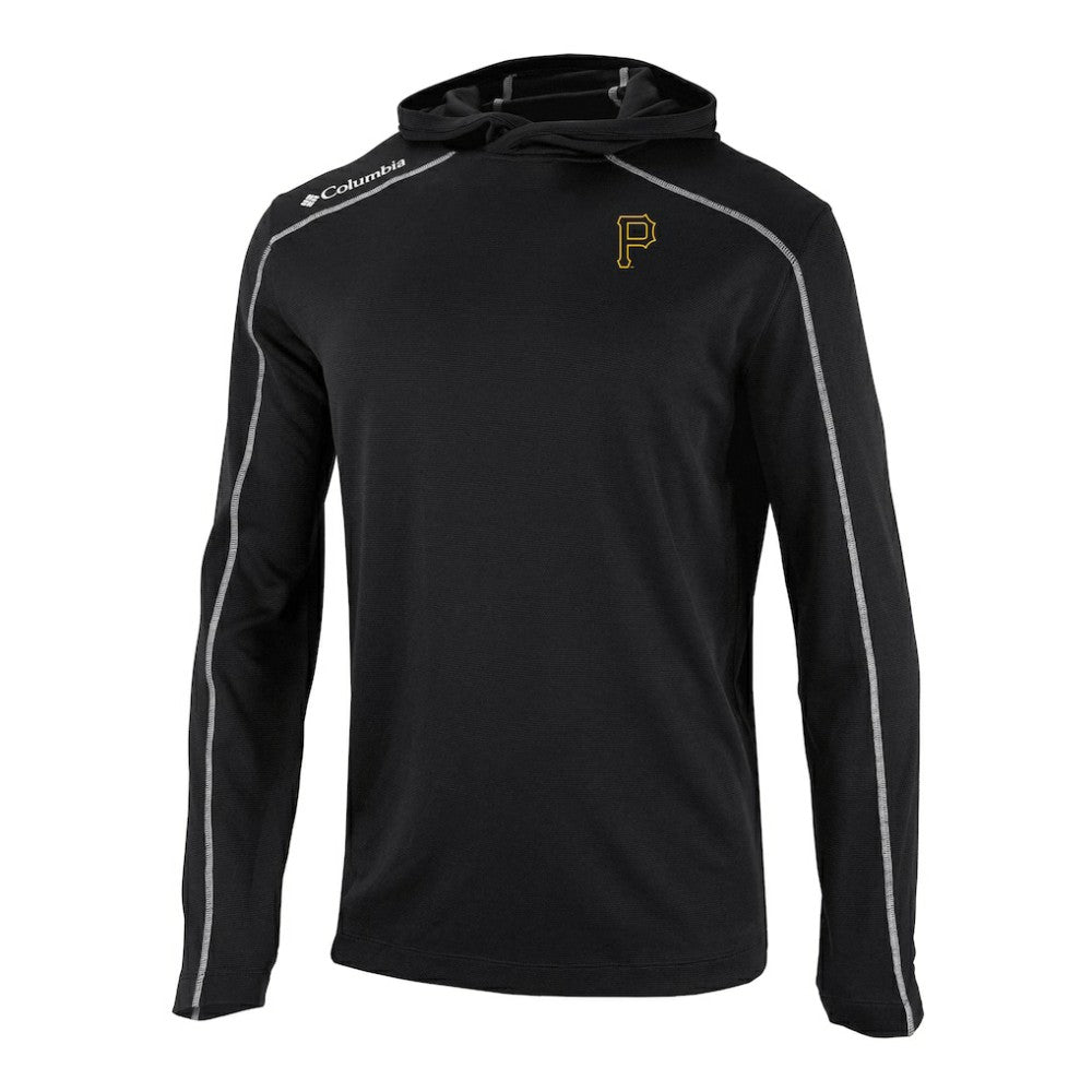 Pittsburgh Pirates Omni-Wick Shotgun Pullover Hoodie - Black | Columbia