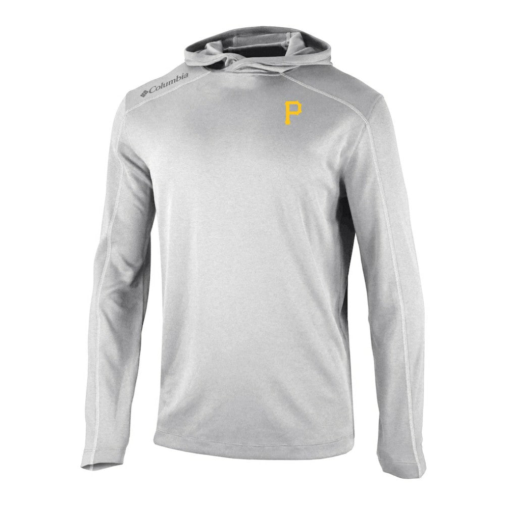 Pittsburgh Pirates Omni-Wick Shotgun Pullover Hoodie - Gray | Columbia