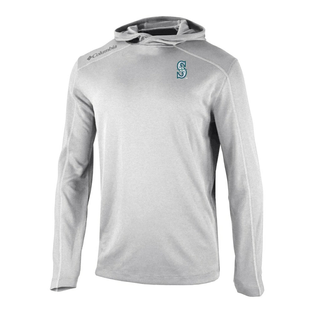 Seattle Mariners Omni-Wick Shotgun Pullover Hoodie - Gray | Columbia