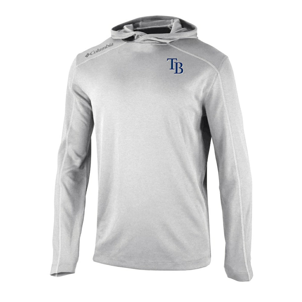 Tampa Bay Rays Omni-Wick Shotgun Pullover Hoodie - Gray | Columbia