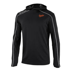 Baltimore Orioles Omni-Wick Shotgun Pullover Hoodie - Black | Columbia