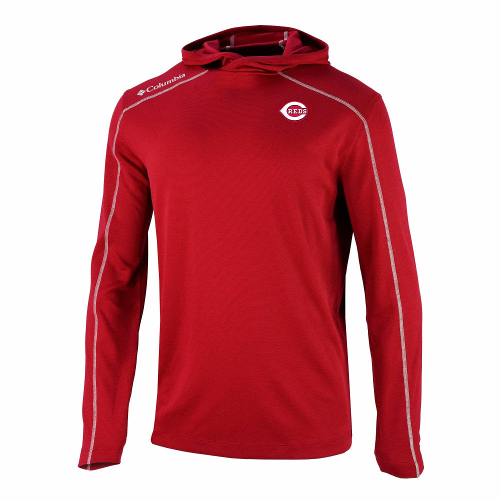 Cincinnati Reds Omni-Wick Shotgun Pullover Hoodie - Red | Columbia