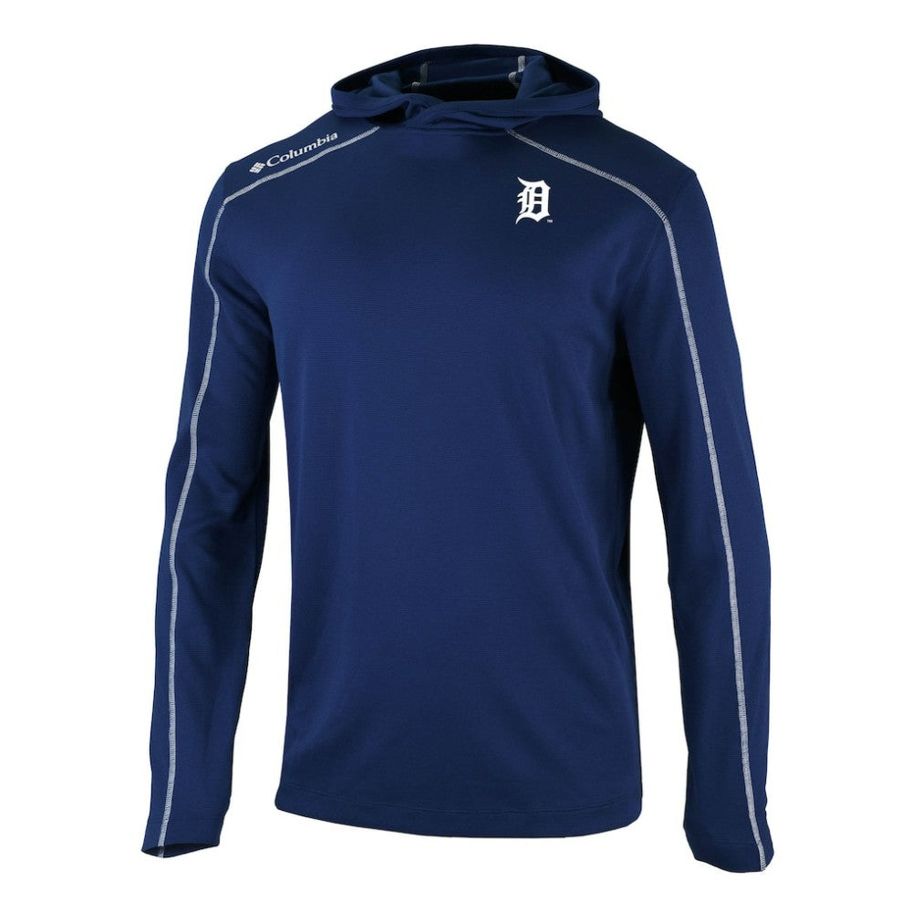 Detroit Tigers Omni-Wick Shotgun Pullover Hoodie - Navy | Columbia