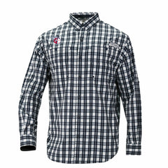 Cleveland Guardians Super Tamiami Omni-Shade Long Sleeve Button-Down Shirt - Navy | Columbia