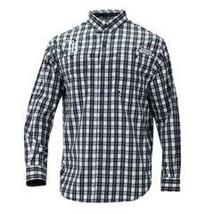 Tampa Bay Rays Super Tamiami Omni-Shade Long Sleeve Button-Down Shirt - Navy | Columbia
