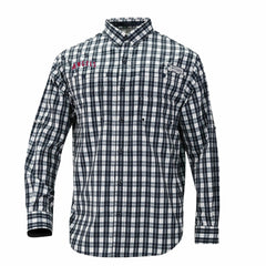 Los Angeles Angels Super Tamiami Omni-Shade Long Sleeve Button-Down Shirt - Navy | Columbia