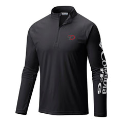 Arizona Diamondbacks Terminal Tackle Omni-Wick Raglan Quarter-Zip Pullover - Black | Columbia