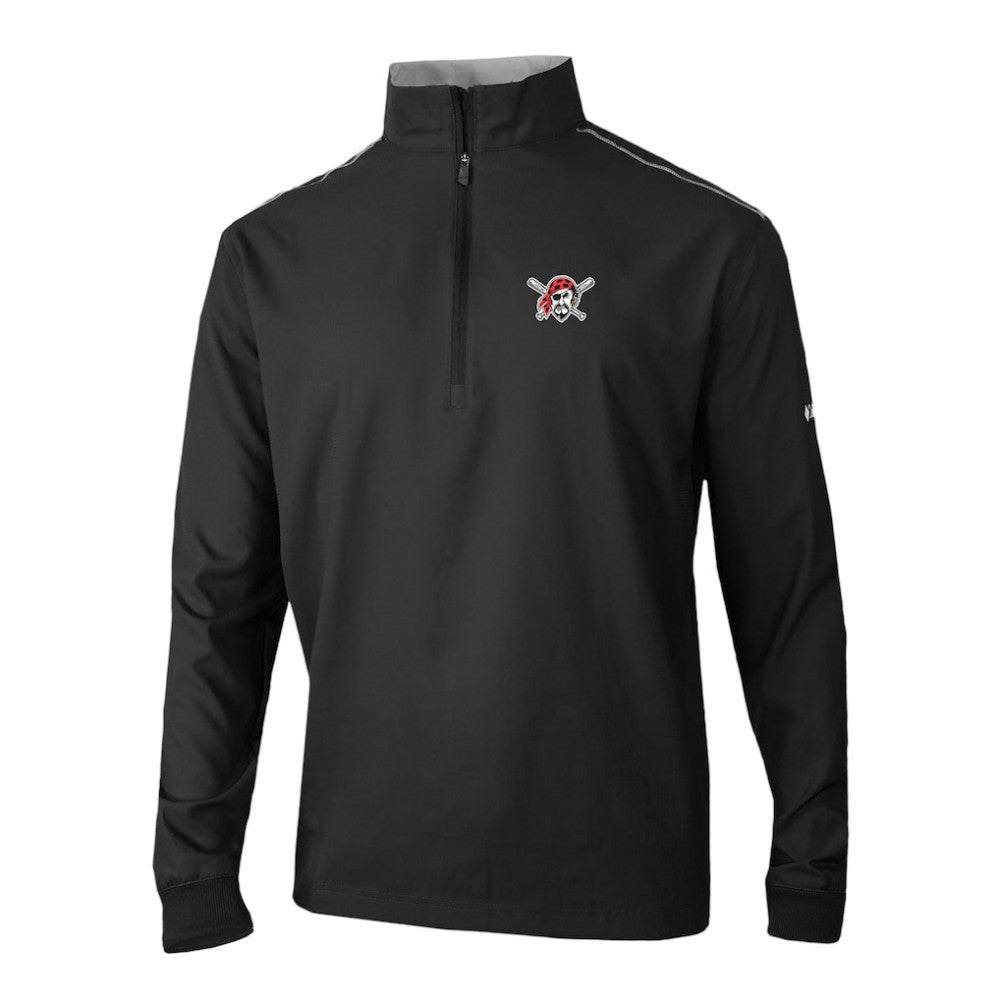 Pittsburgh Pirates Omni-Wick Bogey's Paradise Quarter-Zip Pullover - Black | Columbia