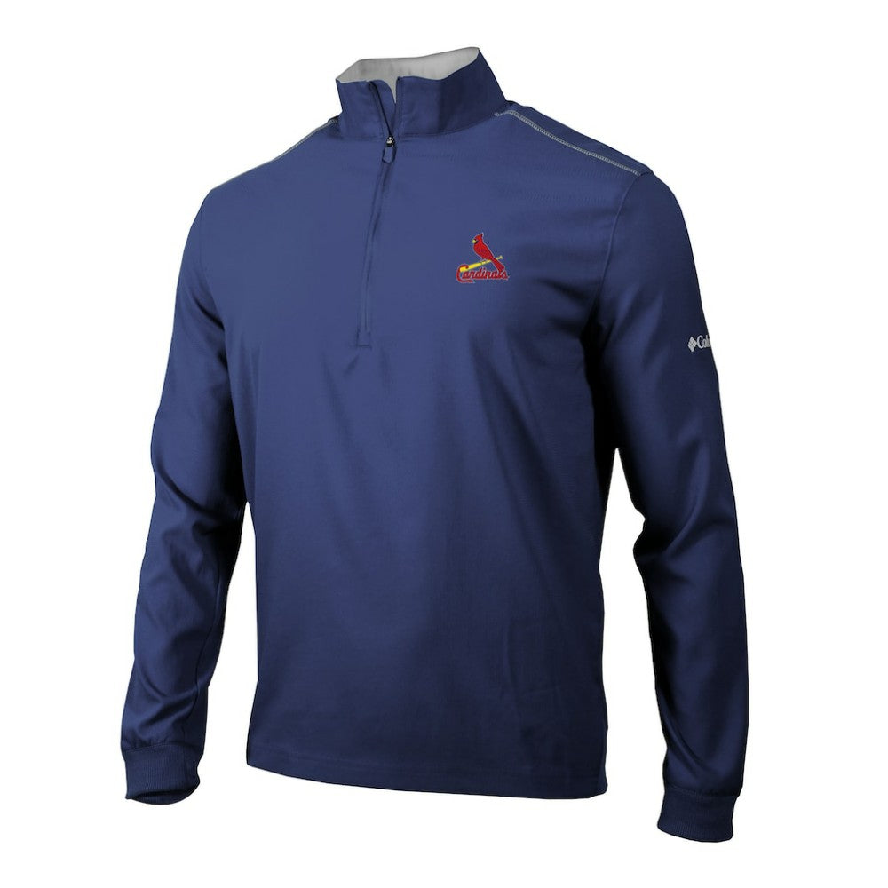 St. Louis Cardinals Omni-Wick Bogey's Paradise Quarter-Zip Pullover - Navy | Columbia