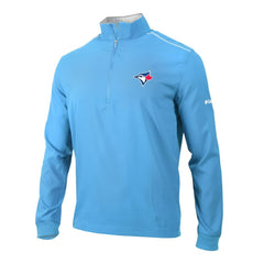 Toronto Blue Jays Omni-Wick Bogey's Paradise Quarter-Zip Pullover - Light Blue | Columbia