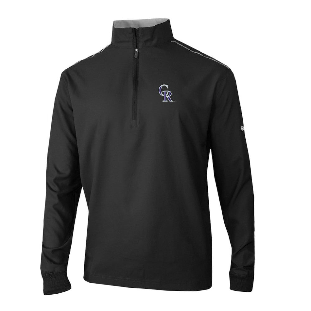 Colorado Rockies Omni-Wick Bogey's Paradise Quarter-Zip Pullover - Black | Columbia