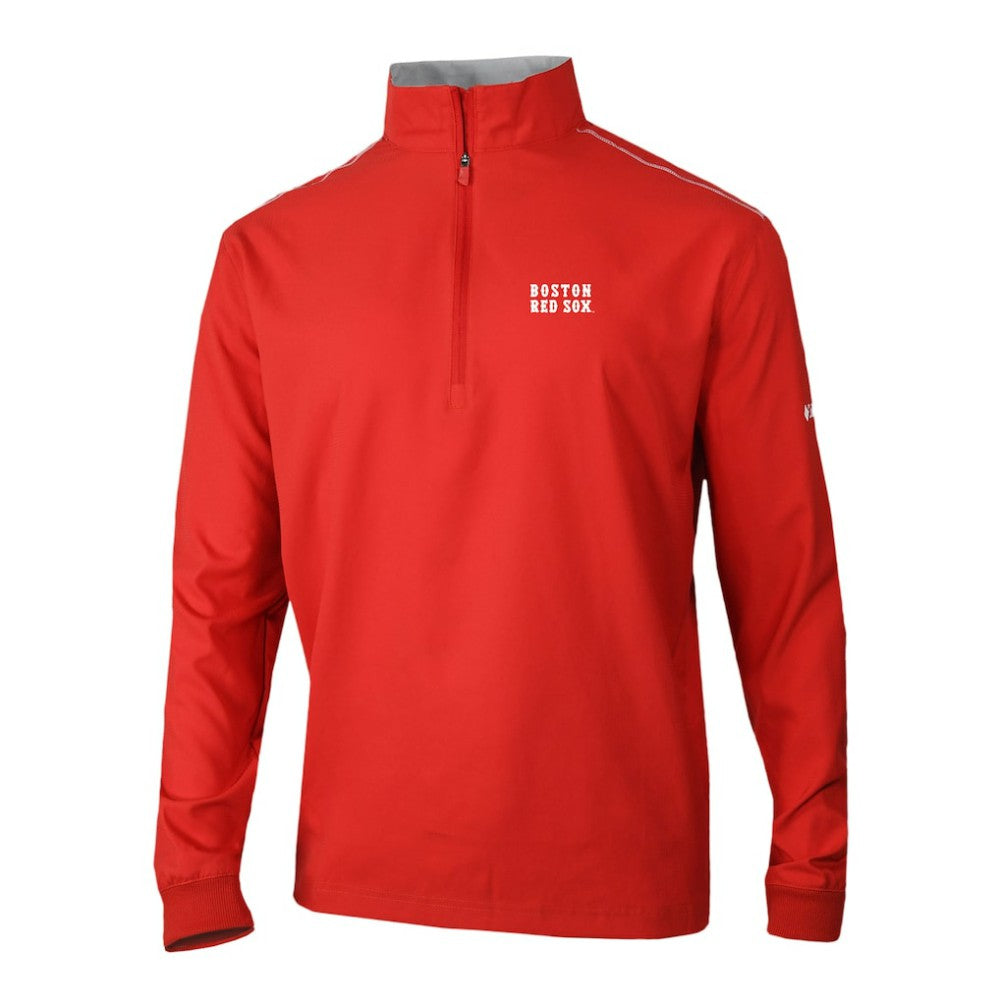 Boston Red Sox Omni-Wick Bogey's Paradise Quarter-Zip Pullover - Red | Columbia