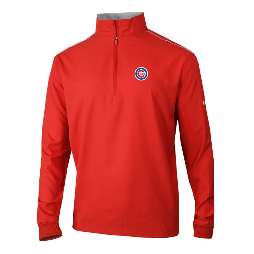 Chicago Cubs Omni-Wick Bogey's Paradise Quarter-Zip Pullover - Red | Columbia