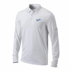 Kansas City Royals Omni-Wick Pin High Long Sleeve Polo - White | Columbia