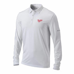 Minnesota Twins Omni-Wick Pin High Long Sleeve Polo - White | Columbia