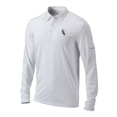 Chicago White Sox Omni-Wick Pin High Long Sleeve Polo - White | Columbia