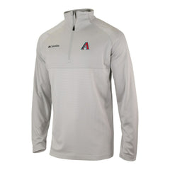 Arizona Diamondbacks Omni-Wick Raglan Rockin' It Quarter-Zip Pullover - Gray | Columbia