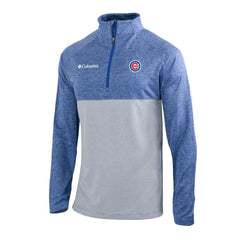 Chicago Cubs Omni-Wick Raglan Rockin' It Quarter-Zip Pullover - Royal | Columbia