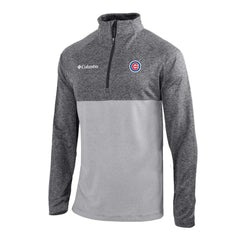 Chicago Cubs Omni-Wick Raglan Rockin' It Quarter-Zip Pullover - Gray | Columbia