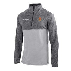 San Francisco Giants Omni-Wick Raglan Rockin' It Quarter-Zip Pullover - Gray | Columbia