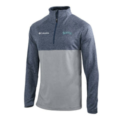 Seattle Mariners Omni-Wick Raglan Rockin' It Quarter-Zip Pullover - Navy | Columbia