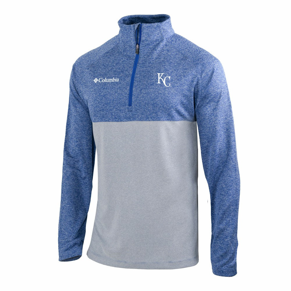 Kansas City Royals Omni-Wick Raglan Rockin' It Quarter-Zip Pullover - Royal | Columbia