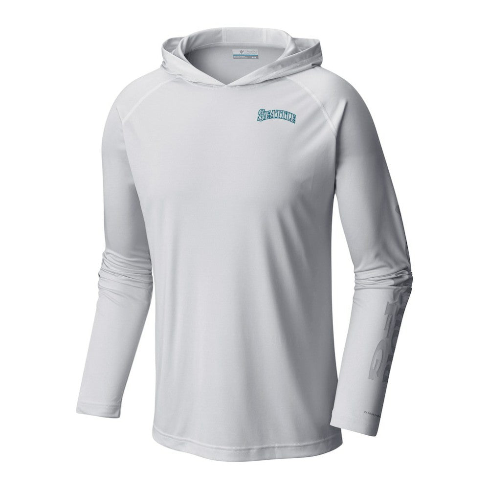 Seattle Mariners Terminal Tackle Omni-Shade Pullover Hoodie - White | Columbia