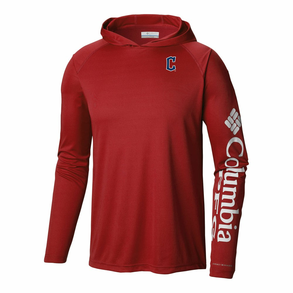 Cleveland Guardians Terminal Tackle Omni-Shade Pullover Hoodie - Red | Columbia