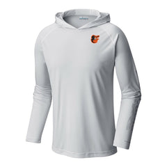 Baltimore Orioles Terminal Tackle Omni-Shade Pullover Hoodie - White | Columbia