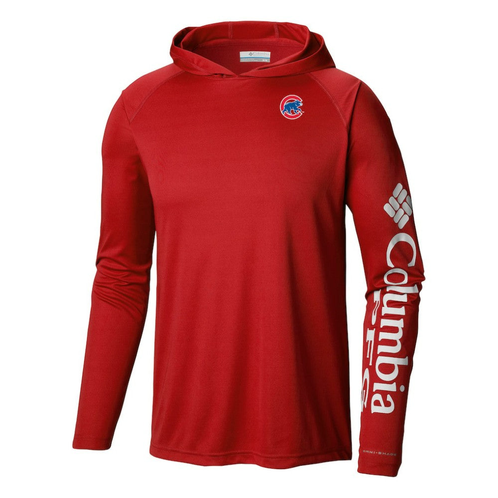 Chicago Cubs Terminal Tackle Omni-Shade Pullover Hoodie - Red | Columbia