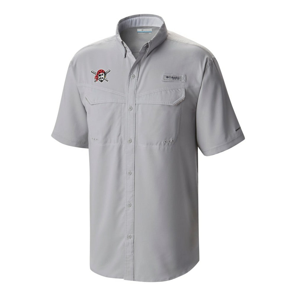 Pittsburgh Pirates Omni-Wick Low Drag Offshore Button-Up Shirt - Gray | Columbia