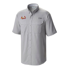 St. Louis Cardinals Omni-Wick Low Drag Offshore Button-Up Shirt - Gray | Columbia