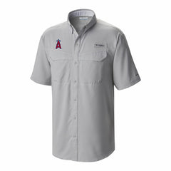 Los Angeles Angels Omni-Wick Low Drag Offshore Button-Up Shirt - Gray | Columbia