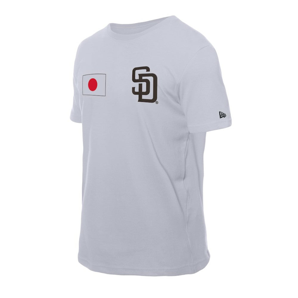 San Diego Padres Japanese Flag T-Shirt - White | New Era