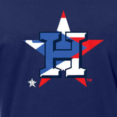 Houston Astros Puerto Rican Flag Logo T-Shirt - Navy | New Era