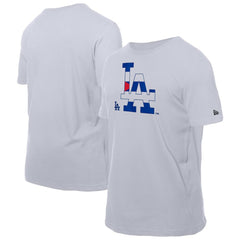 Los Angeles Dodgers Cuban Flag Logo T-Shirt - White | New Era