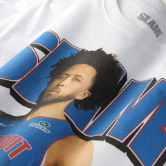 Cade Cunningham Detroit Pistons SLAM Unisex April/May 2025 Cover Graphic T-Shirt sale - White shop