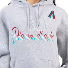 Arizona Diamondbacks G-III 4Her by Carl Banks Women's Shadow Logo Graphic Pullover Hoodie - Heather Gray