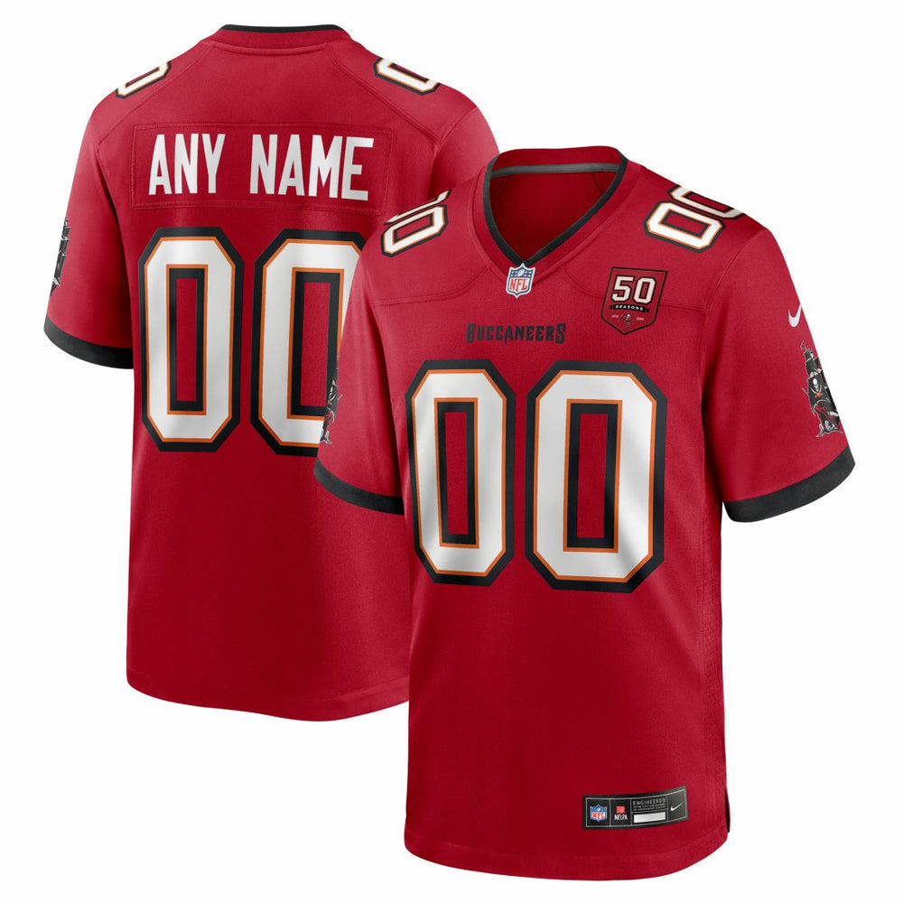 Tampa Bay Buccaneers 50th Season Custom Game Jersey - Red | Nike for sale