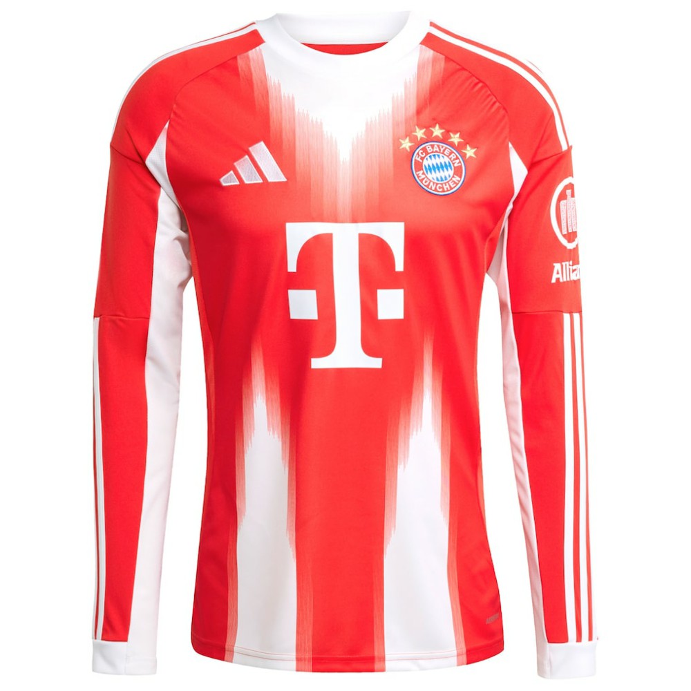 Harry Kane Bayern Munich 2025/26 Home Replica Long Sleeve Jersey - Red | Adidas cheap