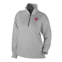 Washington Nationals Women's Birchwood Hills Quarter-Zip Pullover - Gray | Columbia