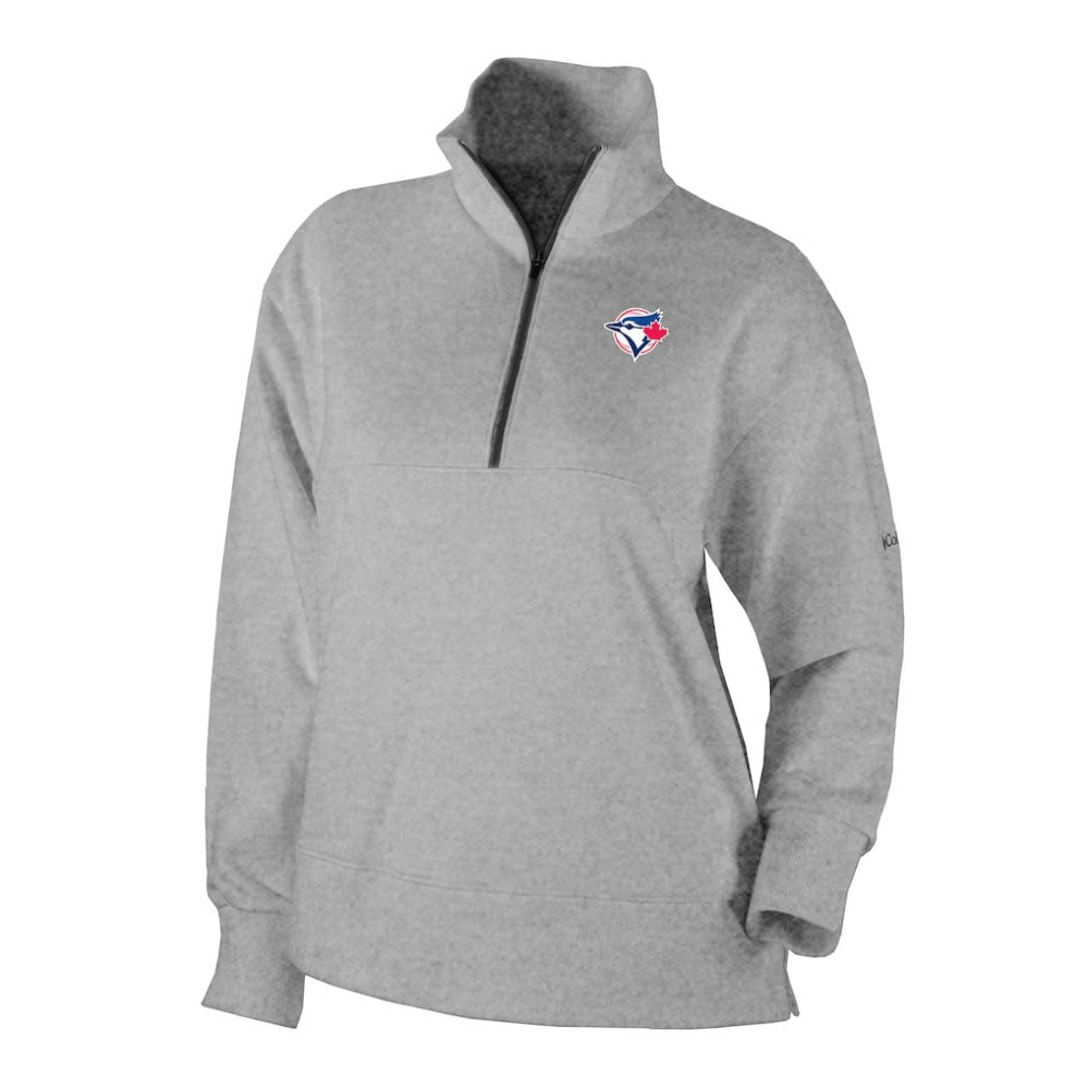 Toronto Blue Jays Women's Birchwood Hills Quarter-Zip Pullover - Gray | Columbia