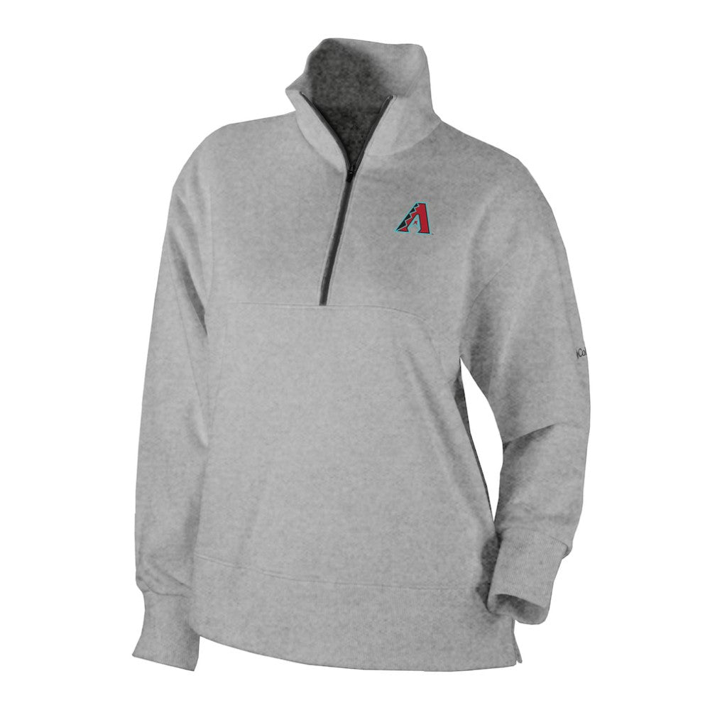 Arizona Diamondbacks Women's Birchwood Hills Quarter-Zip Pullover - Gray | Columbia