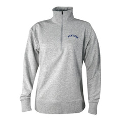New York Yankees Women's Birchwood Hills Quarter-Zip Pullover - Gray | Columbia