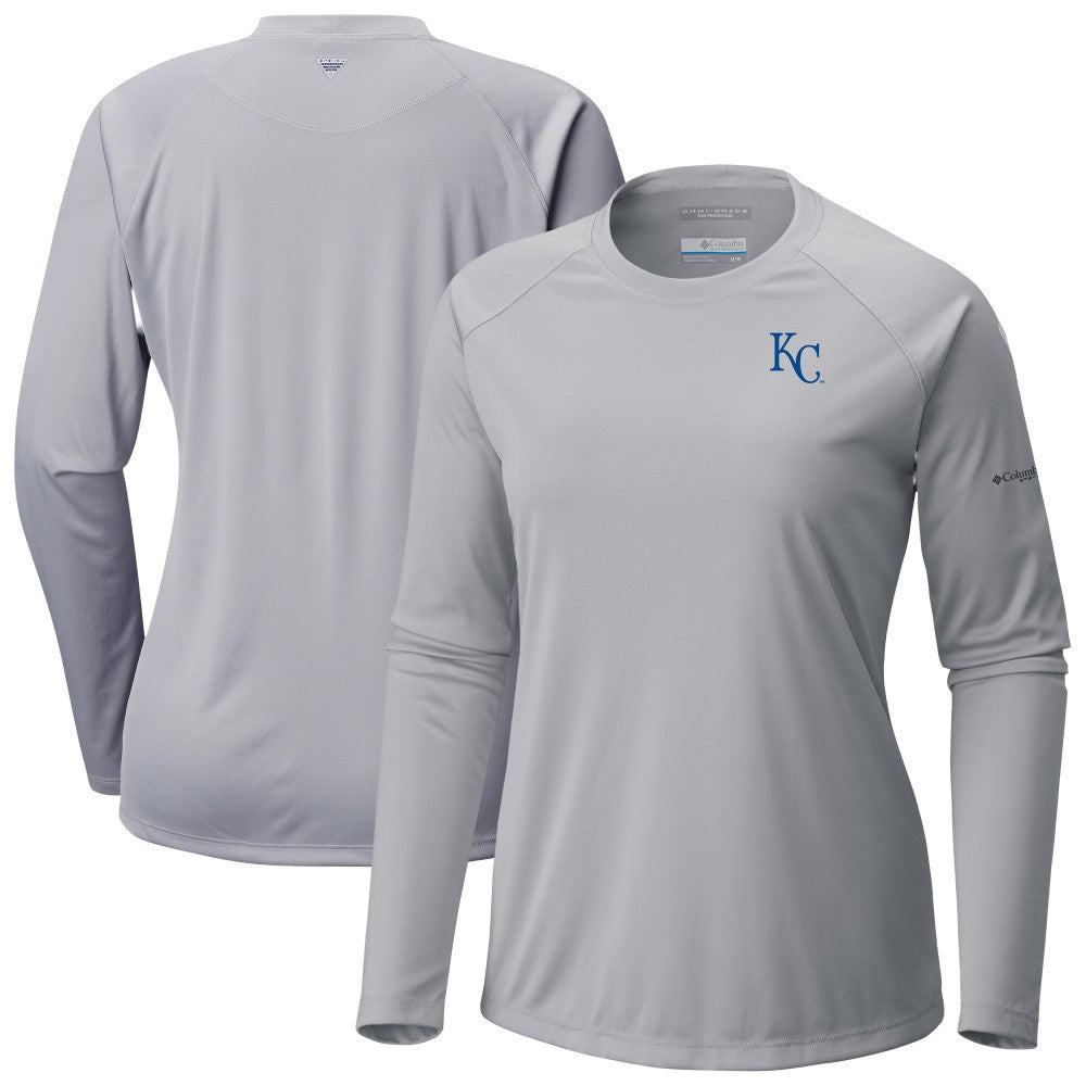 Kansas City Royals Tidal Tee II Long Sleeve T-Shirt - Gray | Columbia