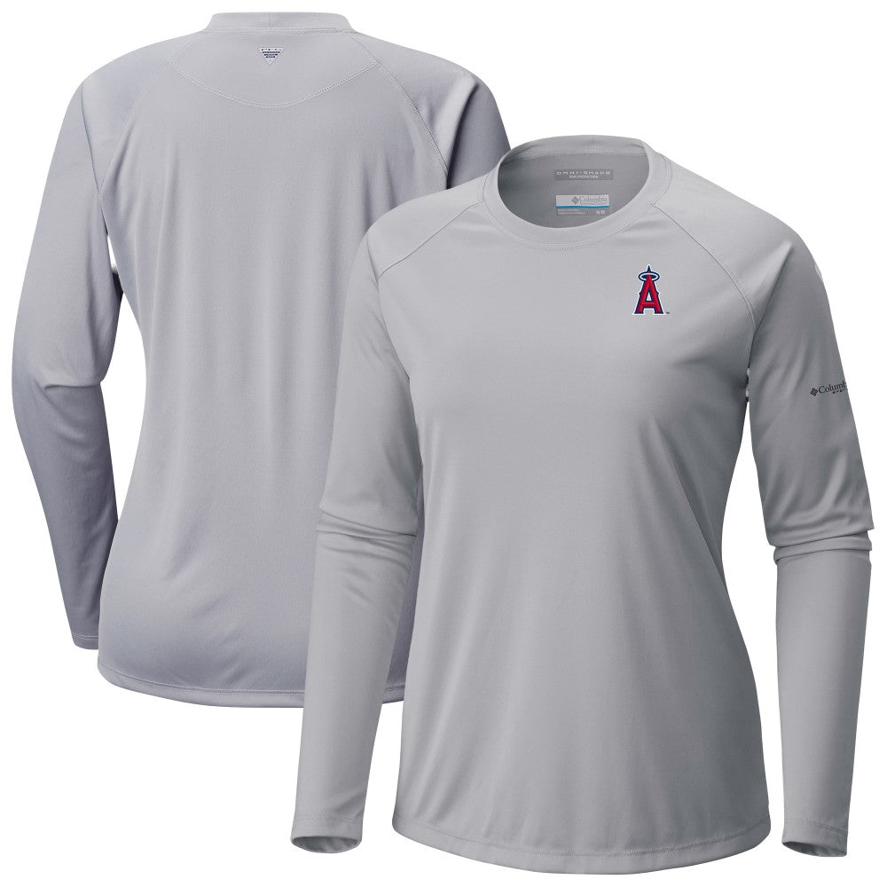 Los Angeles Angels Tidal Tee II Long Sleeve T-Shirt - Gray | Columbia