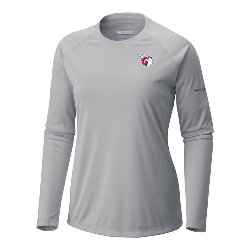 Cleveland Guardians Tidal Tee II Long Sleeve T-Shirt - Gray | Columbia