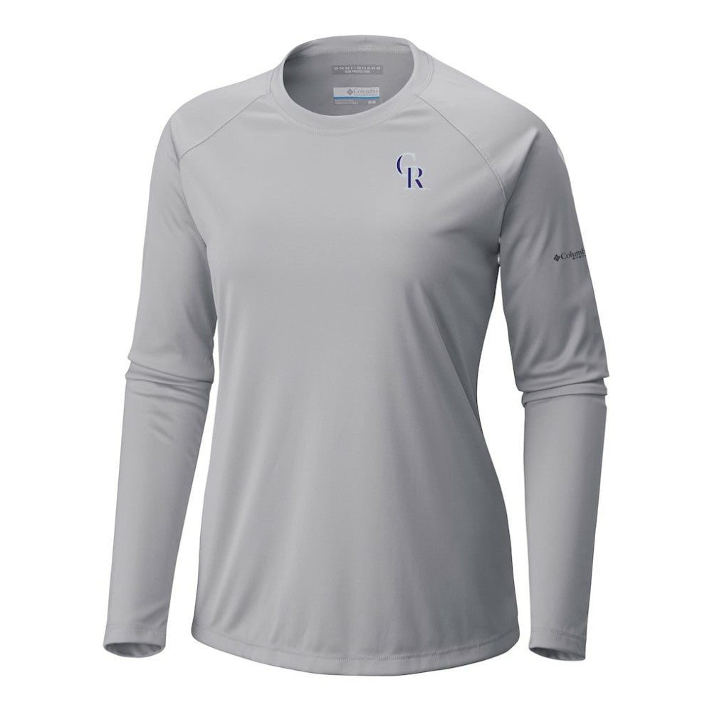Colorado Rockies Tidal Tee II Long Sleeve T-Shirt - Gray | Columbia