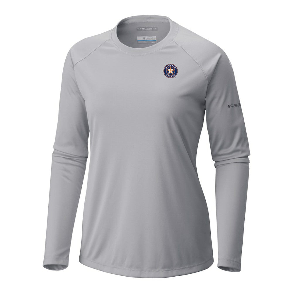 Houston Astros Tidal Tee II Long Sleeve T-Shirt - Gray | Columbia